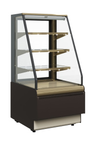 Витрина кондитерская Carboma KC70 VM 0,6-2 STANDARD 9006-9005 (открытая)