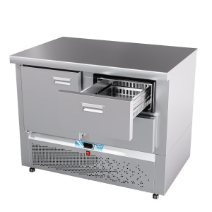 Стол холодильный Abat СХС-70Н-01 дверь, ящики 1/2, без борта