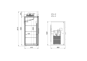 Шкаф холодильный Arkto D1.4-S