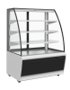 Витрина кондитерская Carboma K70 VM 1,3-2 STANDARD 9006-9005 (ВХСв-1,3д ТЕХНО открытая)