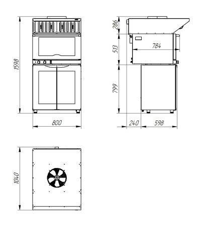 Зонт вентиляционный Abat ЗВВ-4-6/4