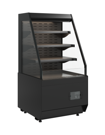 Горка холодильная Carboma KC70 VM 0,6-2 STANDARD 9005 (скошенная боковина, версия 2.0)