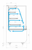 Витрина кондитерская Carboma KC70 VM 1,3-2 STANDARD 9005-0109 (открытая, прямая боковина, версия 2.0)