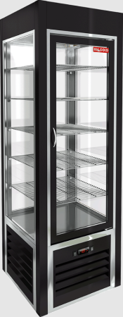 Витрина холодильная HiCold VRC 350 Sh Black FR