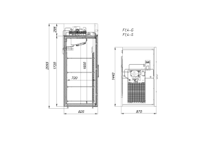 Шкаф морозильный Arkto F1.4-S