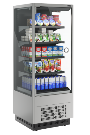 Горка холодильная Carboma FC20-07 VM 0,6-1 LIGHT фронт X0 9006-9005 (версия 2.0)