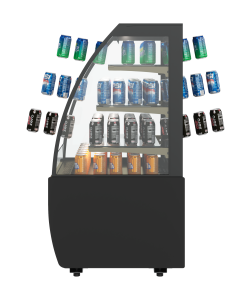 Витрина кондитерская Carboma K70 VM 1,3-1 LIGHT 9005 (версия 2.0)