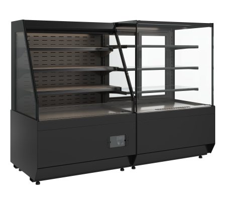 Витрина кондитерская Carboma KC70 VM 1,3-1 LIGHT 9005 (версия 2.0)