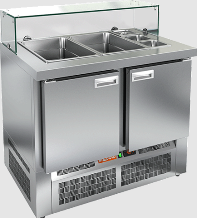 Стол холодильный HiCold SLE3-11GN низкое стекло
