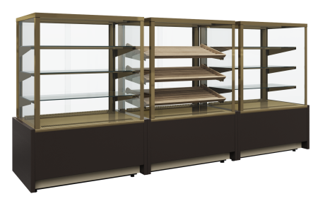 Витрина кондитерская Carboma KC70 VM 0,9-1 LIGHT 0102-0109 (ВХСв-0,9д Cube)